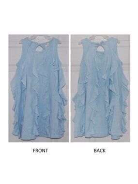 Gymboree Girls Size 5, Light Blue Ruffle Dress
